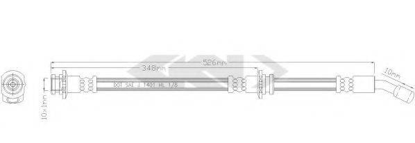 SPIDAN 350066 Гальмівний шланг