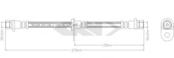 SPIDAN 39873 Гальмівний шланг