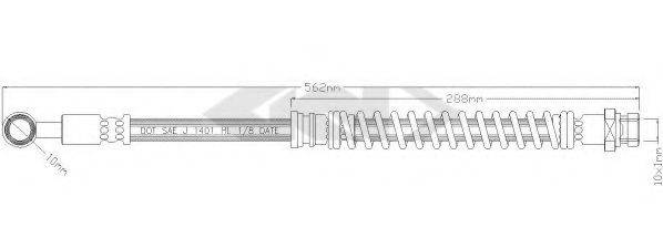 SPIDAN 38536 Гальмівний шланг