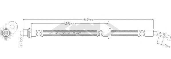 SPIDAN 38763 Гальмівний шланг