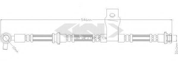 SPIDAN 340336 Гальмівний шланг