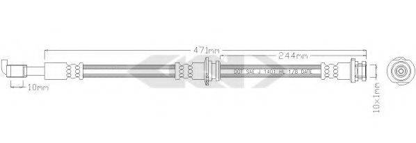 SPIDAN 339243 Гальмівний шланг