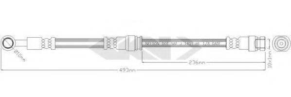 SPIDAN 339205 Гальмівний шланг