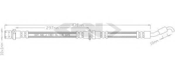 SPIDAN 339409 Гальмівний шланг
