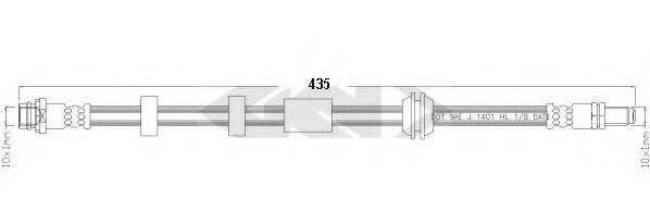 SPIDAN 340453 Гальмівний шланг