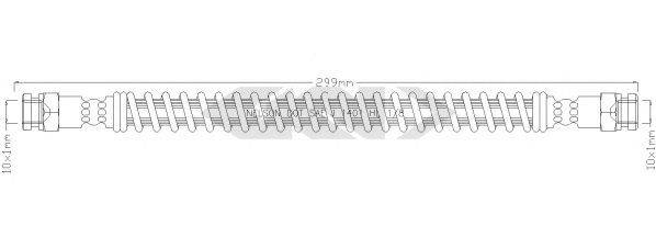 SPIDAN 340607 Гальмівний шланг