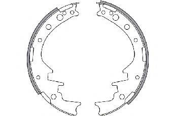 SPIDAN 30458 Комплект гальмівних колодок