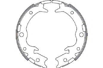SPIDAN 33934 Комплект гальмівних колодок, стоянкова гальмівна система