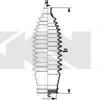 SPIDAN 84045 Пильовик, рульове управління