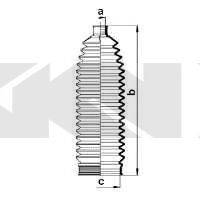 SPIDAN 84059 Пильовик, рульове управління