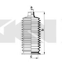 SPIDAN 84074 Пильовик, рульове управління