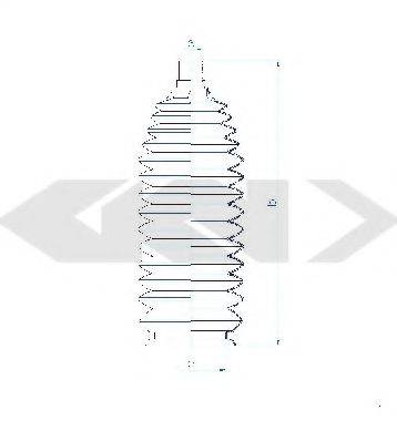 SPIDAN 84198 Пильовик, рульове управління