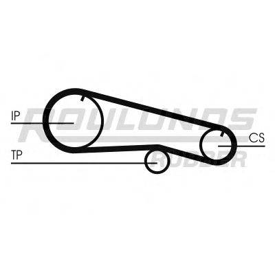 ROULUNDS RUBBER RR1348 Ремінь ГРМ