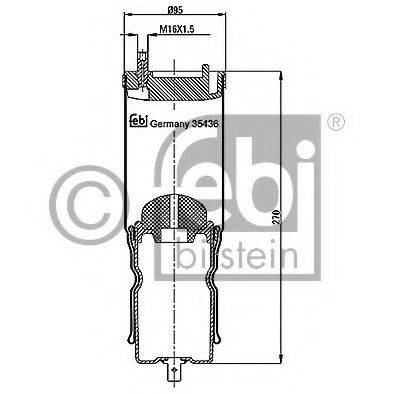 FEBI BILSTEIN 35436 Кожух пневматичної ресори