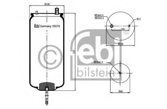 FEBI BILSTEIN 35676 Кожух пневматичної ресори