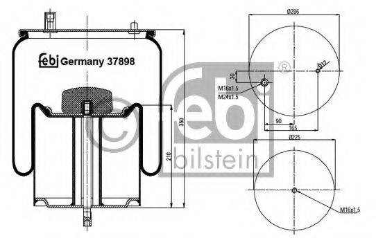 FEBI BILSTEIN 37898 Кожух пневматичної ресори