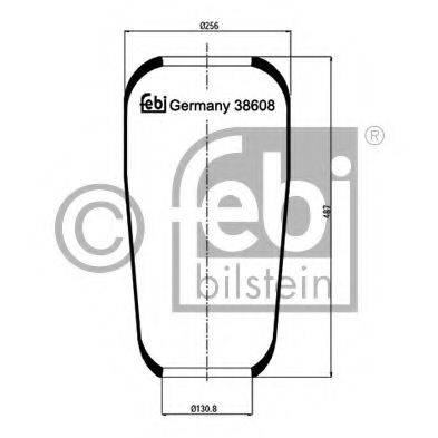 FEBI BILSTEIN 38608 Кожух пневматичної ресори