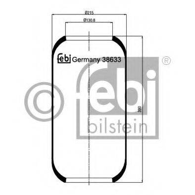 FEBI BILSTEIN 38633 Кожух пневматичної ресори