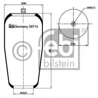 FEBI BILSTEIN 39714 Кожух пневматичної ресори