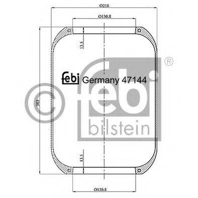 FEBI BILSTEIN 47144 Кожух пневматичної ресори