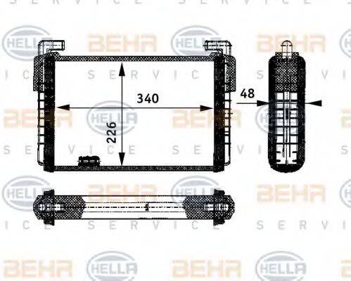 BEHR HELLA SERVICE 8FH351312371 Теплообмінник, опалення салону