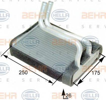 BEHR HELLA SERVICE 8FH351315251 Теплообмінник, опалення салону