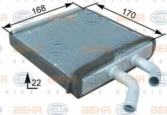 BEHR HELLA SERVICE 8FH351315291 Теплообмінник, опалення салону