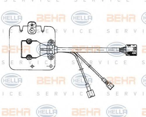 BEHR HELLA SERVICE 5HL351321091 Регулятор, вентилятор салону