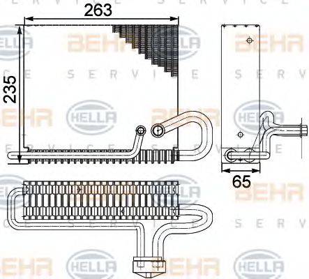 BEHR HELLA SERVICE 8FV351330271 Випарник, кондиціонер