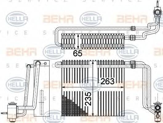 BEHR HELLA SERVICE 8FV351331171 Випарник, кондиціонер