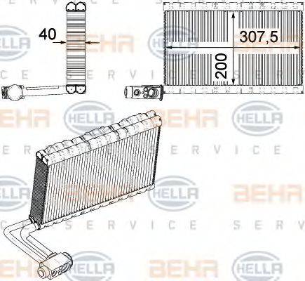 BEHR HELLA SERVICE 8FV351331191 Випарник, кондиціонер