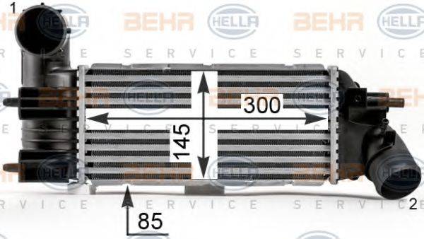 BEHR HELLA SERVICE 8ML376700741 Інтеркулер