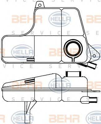 BEHR HELLA SERVICE 8MA376704881 Компенсаційний бак, охолоджуюча рідина