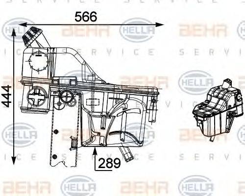 BEHR HELLA SERVICE 8MA376705091 Компенсаційний бак, охолоджуюча рідина