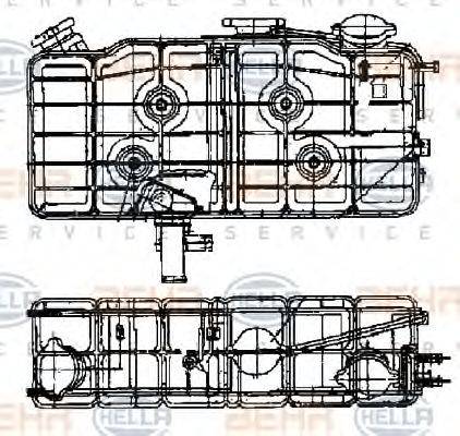 BEHR HELLA SERVICE 8MA376705221 Компенсаційний бак, охолоджуюча рідина