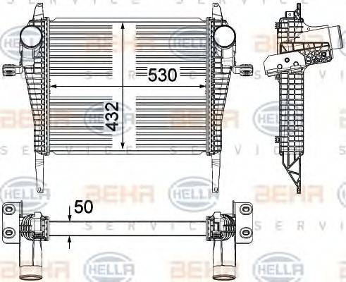 BEHR HELLA SERVICE 8ML376714261 Інтеркулер