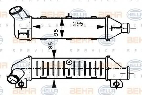 BEHR HELLA SERVICE 8ML376723251 Інтеркулер