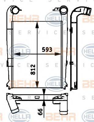 BEHR HELLA SERVICE 8ML376724241 Інтеркулер