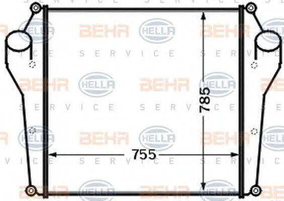 BEHR HELLA SERVICE 8ML376727591 Інтеркулер