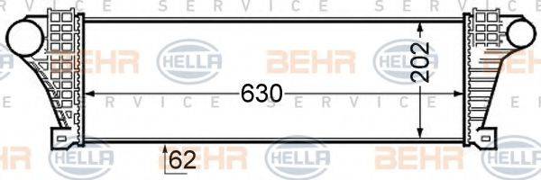 BEHR HELLA SERVICE 8ML376727601 Інтеркулер