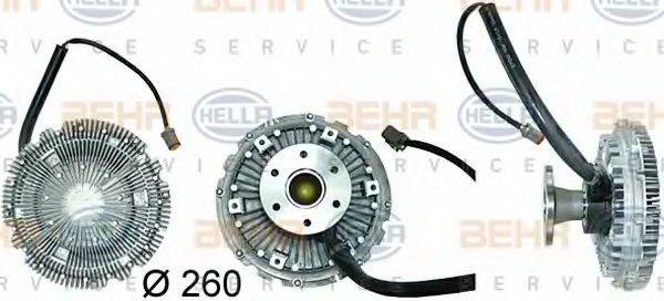 BEHR HELLA SERVICE 8MV376730111 Зчеплення, вентилятор радіатора