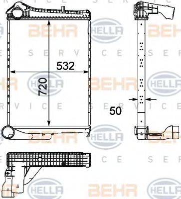 BEHR HELLA SERVICE 8ML376746381 Інтеркулер