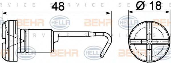 BEHR HELLA SERVICE 9NS376747011 Болт, пробка радіатора