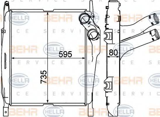 BEHR HELLA SERVICE 8ML376758161 Інтеркулер