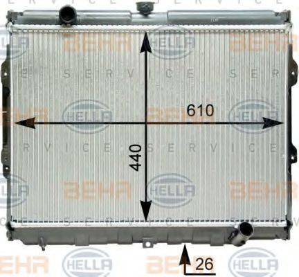 BEHR HELLA SERVICE 8MK376762261 Радіатор, охолодження двигуна