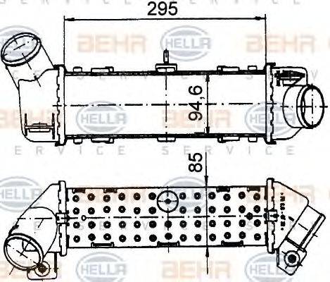 BEHR HELLA SERVICE 8ML376765171 Інтеркулер