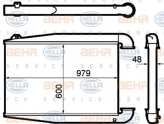 BEHR HELLA SERVICE 8ML376792011 Інтеркулер