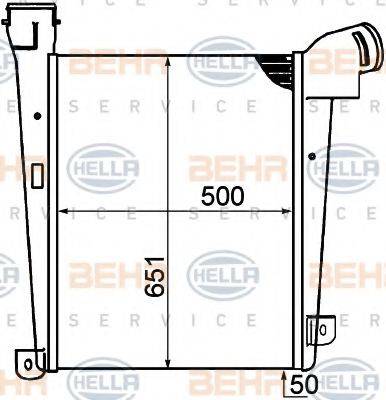 BEHR HELLA SERVICE 8ML376792061 Інтеркулер