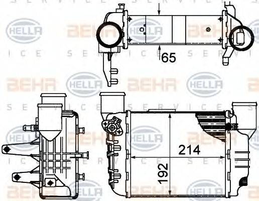 BEHR HELLA SERVICE 8ML376899061 Інтеркулер