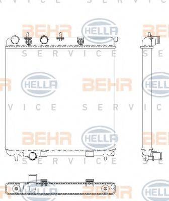 BEHR HELLA SERVICE 8MK376901071 Радіатор, охолодження двигуна